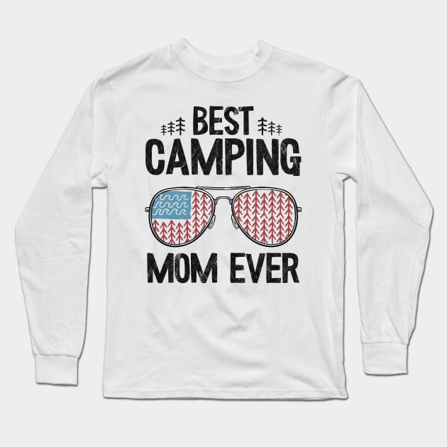 Best Camping Mom Ever Funny Camping Long Sleeve T-Shirt by Kuehni